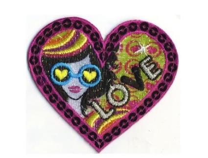 Ecusson Termocolante Coração Amor Mediac