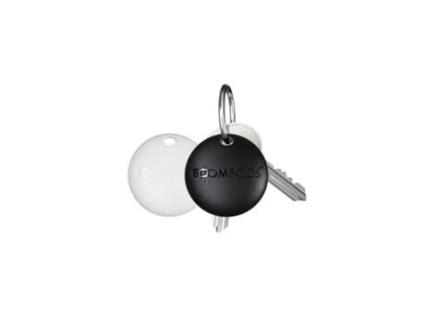 Pacote com 2 porta-chaves Airtag Boomtag compatíveis com Apple Find My Ipx5 Black Boompods