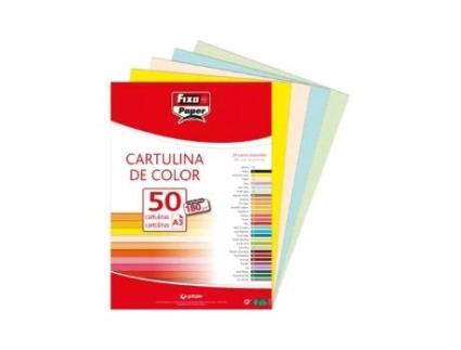 Livro Paq/50 Cartulinas Fixo A3 180g. Rosa De Desconocido (espanhol)