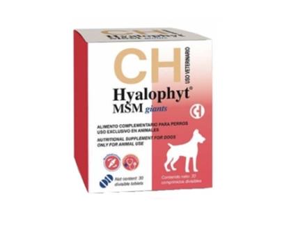CHEMICAL IBERICA Hyalophyt Msm Giants Condroprotector para Perros de Razas Gigantes 30 Comprimidos