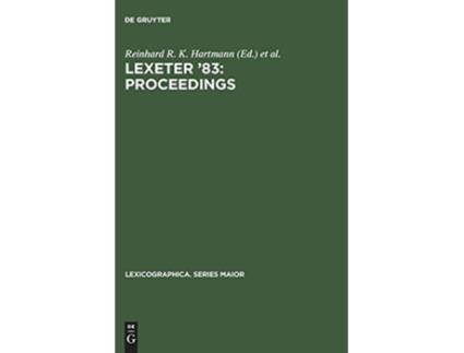 Livro Lexeter 83 Proceedings De Ed Rrk Hartmann (inglês - Capa Dura)