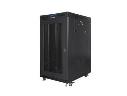 Armário de rack de chão 19 22u 800x1000 preto perfurado porta lcd Lanberg V2 (pacote plano)