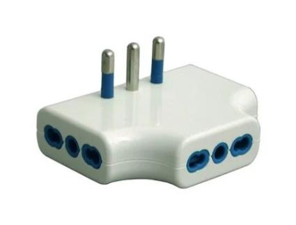 87220 G Adaptador de tomada elétrica tipo L Branco Garanti (it)