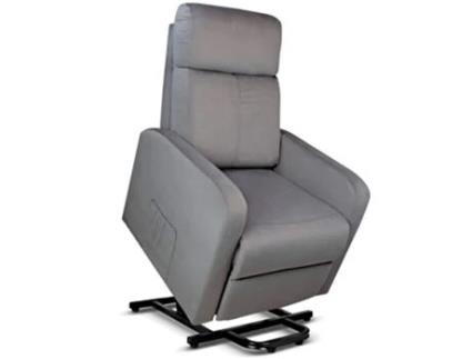 Poltrona Massagem Elétrica Elevar Pessoas Lombar Heat Tecido Cinzento Gridinlux