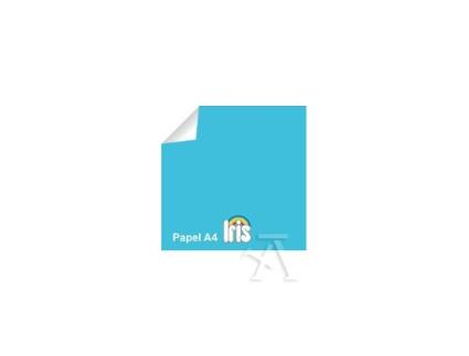 Livro Paquete Iris Repro A4 100h 80g Color Azul Turquesa Guarro De Desconocido (espanhol)