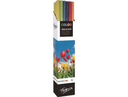 Livro Exp. 20 Rollos Papel Kraft Verjurado 1x5m Colores Metálizados Surtidos De Desconocido (espanhol)