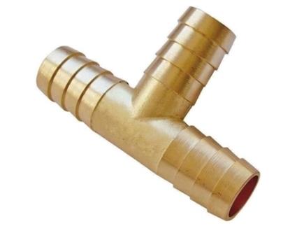 Tê De Latão Igual Raco Expert 15 Mm Interior Latão Ouro Amarelo