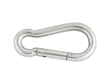 Mosquetão Bombeiro Em Aço Zincado Ø6mm Comprimento Blister 60mm 2 Chapuis