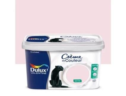 Pintura Creme De Cor Botão De Rosa 2,5 L Dulux Valentine Pintura Interior Satinado Parede