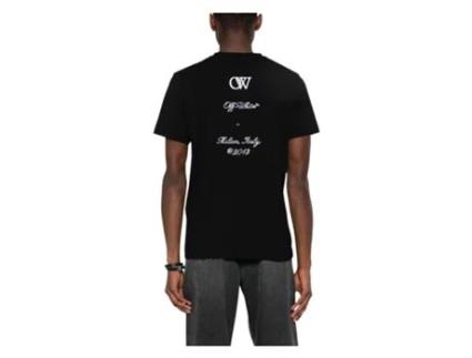 T-shirt Unissexo Off-white Abloh Algodão Preto (l)