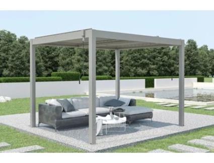 Pérgula bioclimática santa 300 x 250cm alumínio taupe