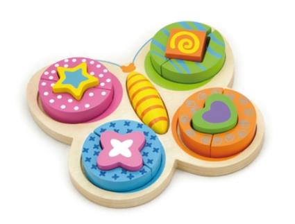 Puzzle com relevo Viga Borboleta