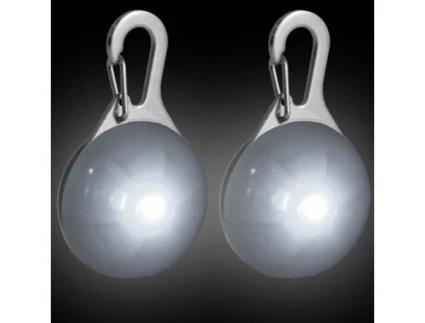 Pendente de Luz Piscante para Cães Campteck 2X Branco 3 Modos de Iluminação IGADGITZ