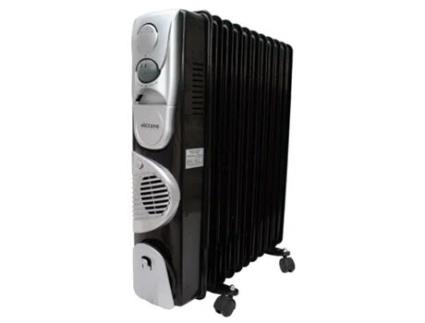 Grzejnik Olejowy 11 Zeberek Turbotimer Czarny 2500w400w Volteno