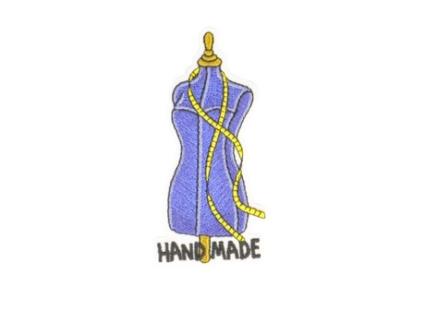 Ecusson Termocolante Costura Manequim Costura 3.5x7cm Mdc