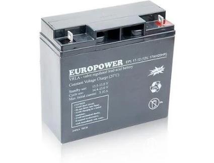 Epl Series Agm Battery 12v 17ah Europower (15 Years Service Life)