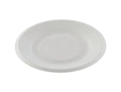 Prato Descartável De Papelão Branco 18 Cm X50 Greenday