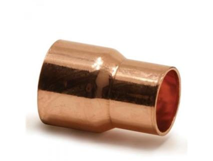 Acessório de Tubo Reto Mufa de Conector de Cobre para Solda 28X18 mm Instalação de Água