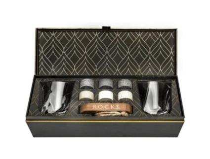 Conjunto para Whiskey The Connoisseur'S Set Twist Glass Edition R.O.C.K.S. WHISKEY CHILLING STONES