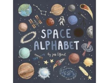 Livro Space Alphabet de Jess Elford (Inglês)
