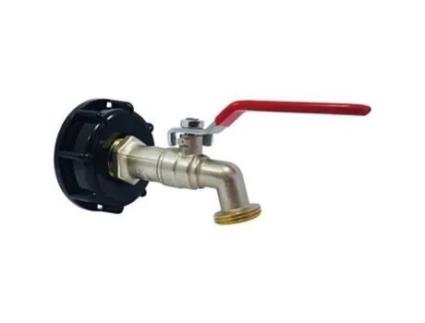 Adaptador Plástico Tanque 1000 L Ø60 Torneira De Latão 1/4t 20x2 Boutte