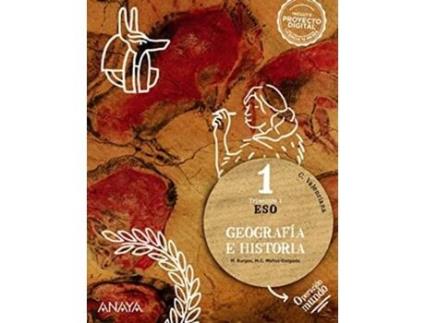 Livro Geografía E Historia 1. Da Editorial Anaya De Manuel Burgos Alonso, Mª Concepción Muñoz-delgado Y Mérida Et Al. (espanhol)