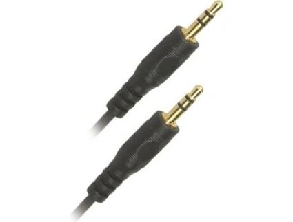 Cabo Jack 3,5mm Estéreo Macho/macho Preto 2m Apm