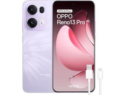 Reno13 Pro 5g Smartphone Desbloqueado Com Ia, 12 Gb 512 Gb, Ecrã Amoled De 6,83” Roxo Oppo