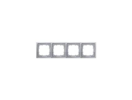 Quadro 4 Elementos Siemens Delta Style Metallic Platinum 5tg13241 Bjc