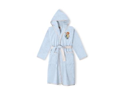 Roupão De Banho 100 Terry Algodão T 10 12 Azul B.active