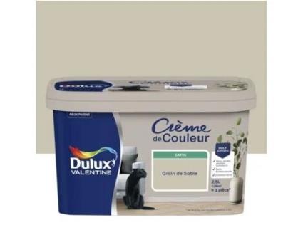 Pintura Dulux Valentine Creme De Cor Acetinado 2,5l Acrílico Bege