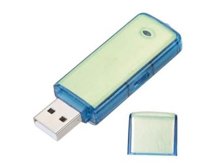 Gravador de voz Fhe Mini gravador digital 8 GB gravação automática reprodução no PC