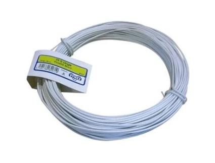 Corda De Roupa Em Plástico D 2.2 Cm 15 M Branco Vynex