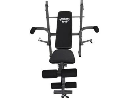 Banco De Pesos POWERFIT Preto (Outlet Caixa Aberta - 157,5X117