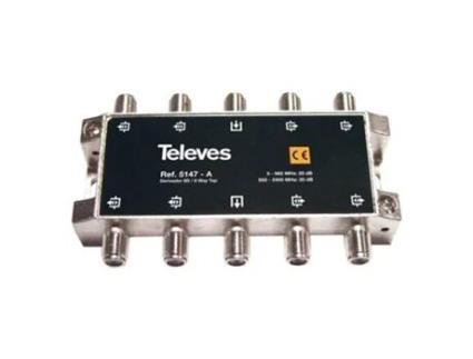 Desviador Interno 80 Com Conector F 20db A Televes