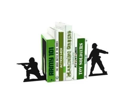 Book Holders Presents Mostarda Action Retro Man Metal Preto Vintage 30cm X 15cm X 14cm Mostarda Presentes