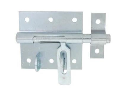 Fechadura De Caixa Em Aço Zincado Com Porta Cadeado Afbat Strike 14 Branco