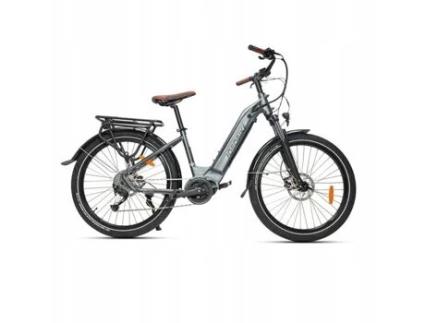 Quadro De Bicicleta Elétrica Jobobike Lyon Roda De 16,5 Polegadas 26 Cinza 36v 14ah 25km/h 90km