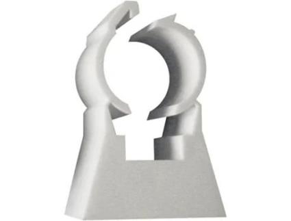 Abraçadeiras Tub-Ring Brancas Simples 20Mm para Caixa de Tubos Multicamadas 100 ING FIXATIONS A315120