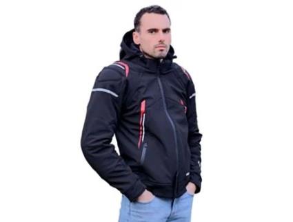 Hoodie de Unissexo ADX Amovível Protectores Placa Traseira Nf Aprovado Vermelho (S)