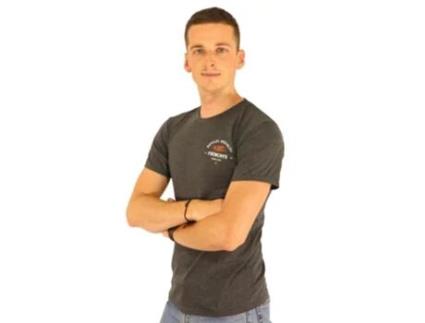 T-Shirt de Homem FRENCHYS Track Heather Cinzento (M)