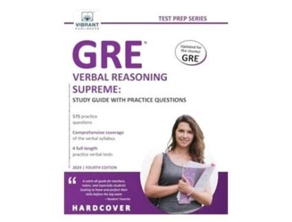 Livro GRE Verbal Reasoning Supreme Study Guide with Practice Questions Study Guide with Practice Questions de Vibrant Publishers (Inglês - Capa Dura)