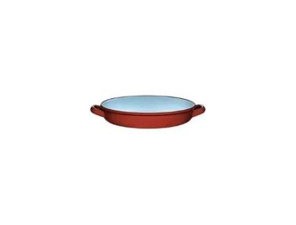 Lancheira De Porcelana Com 2 Alças Tradicionais, 32 Cm, Azulejo Esmaltaciones La Estrella