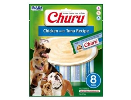 CHURU Dog Receta de Pollo Con Atún 8X8X20Gr