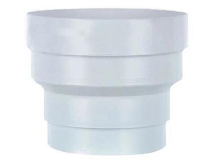Redução Em Pvc Branco Autogyre D.150 A 125mm Acessórios Para Rede De Ventilação