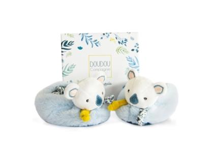 Chinelos de Bebé DOUDOU & COMPAGNIE Yoca Le Koala Branco (0/6 meses)