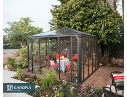 Jardim de Inverno CANOPIA Ledro Gazebo de Aluminio 3.6X3.6 m
