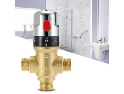 Dilwe válvula de controle termostático válvula mistura termostática latão torneira do banheiro misturador temperatura DILWE