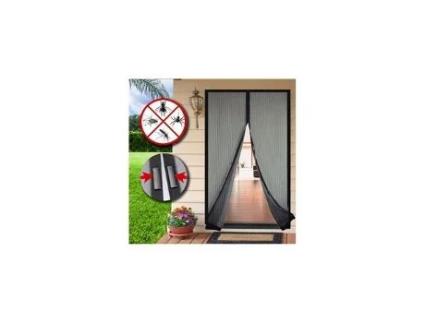 Kit Mosquiteiro Porta Preta Com Imã 100x210cm Epid