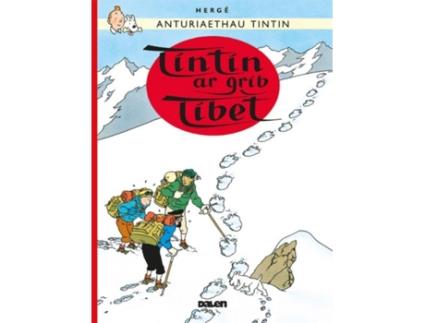 Livro tintin: tintin ar grib tibet de dafydd herge (galês)
